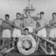 CFB Esquimalt Naval and Military Museum - Projects - Crew Photos - Some crew members of HMCS CRESCENT, Korean War period. Trask collection