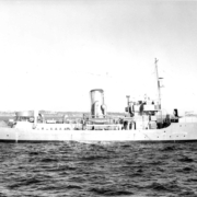 CFB Esquimalt Naval and Military Museum - Articles - Ship Histories - HMCS Dawson K104 Neg 1494