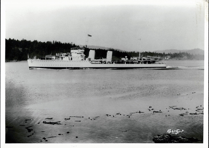 HMCS Skeena enroute to Nanaimo King of Siam 1931
